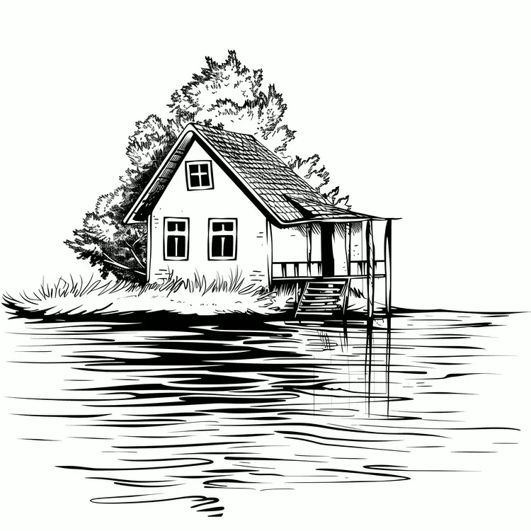 Picturesque Water Island Small Hidden
