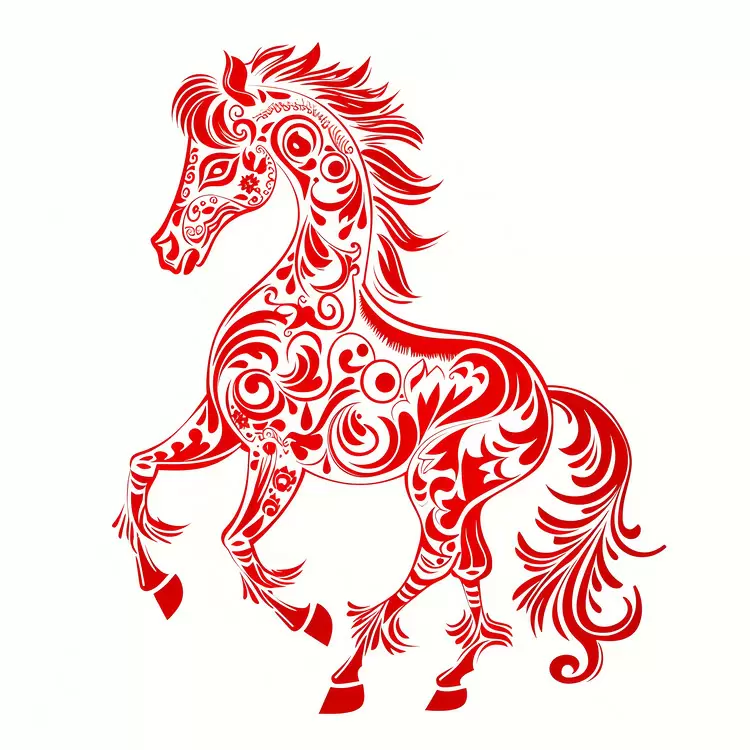 red art decoration ornate symbolism