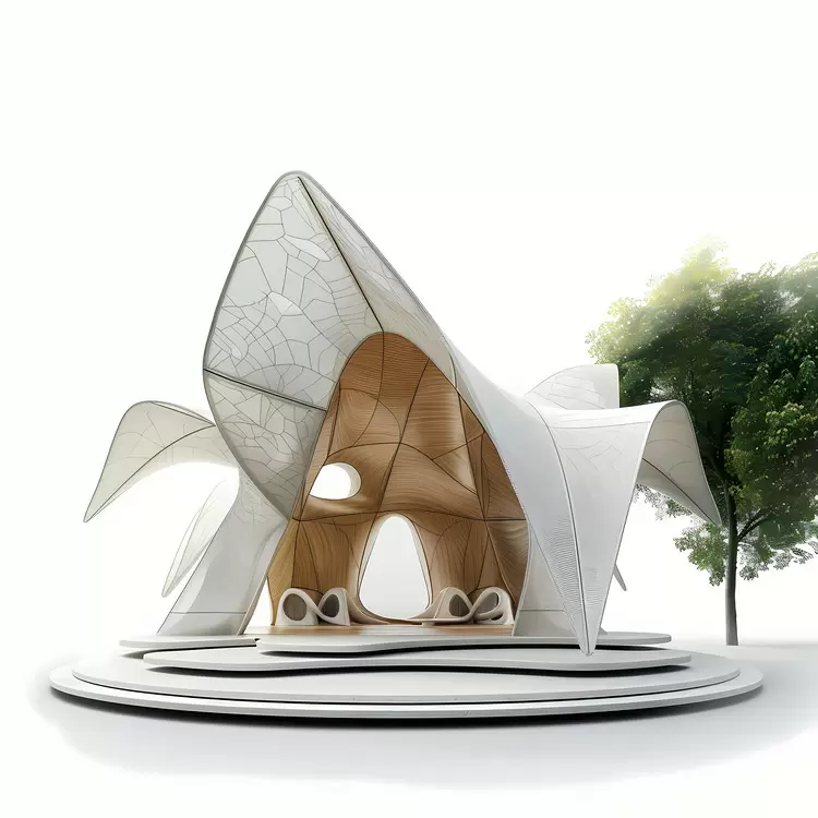 Innovative Artistic Building with Organic Shapes