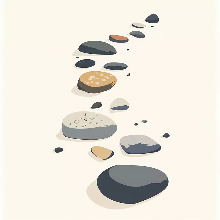 Diverse Mixed Pebbles on a Winding Path