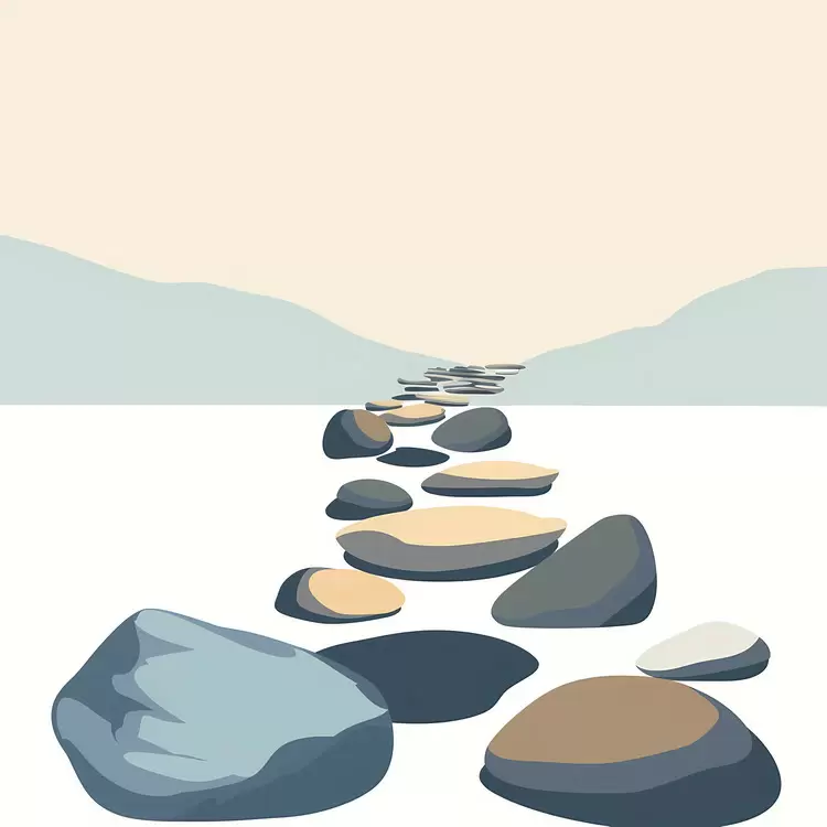 Scenic Path of Stones