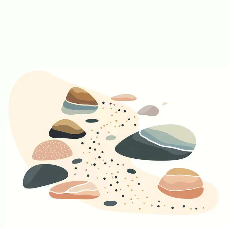 Artistic Path of Stones