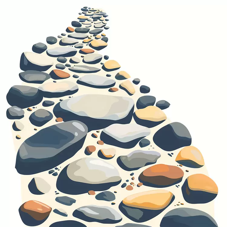 Natural Path of Stones