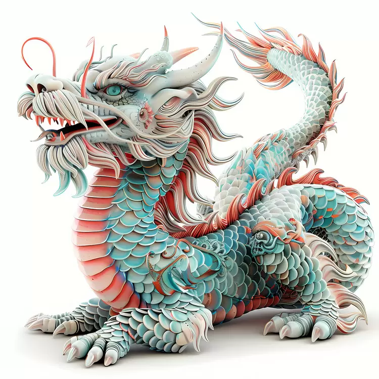 Colorful Dragon Model