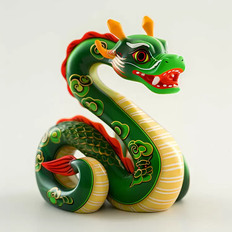 Colorful Dragon Statue