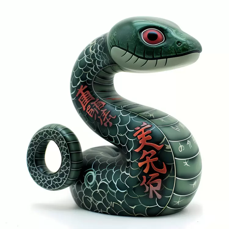Dark Snake Figurine