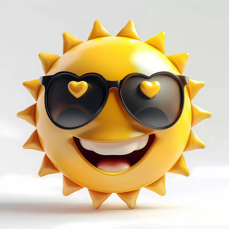 Cool Sun with Sunglasses