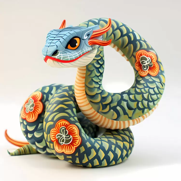 Colorful Dragon Sculpture