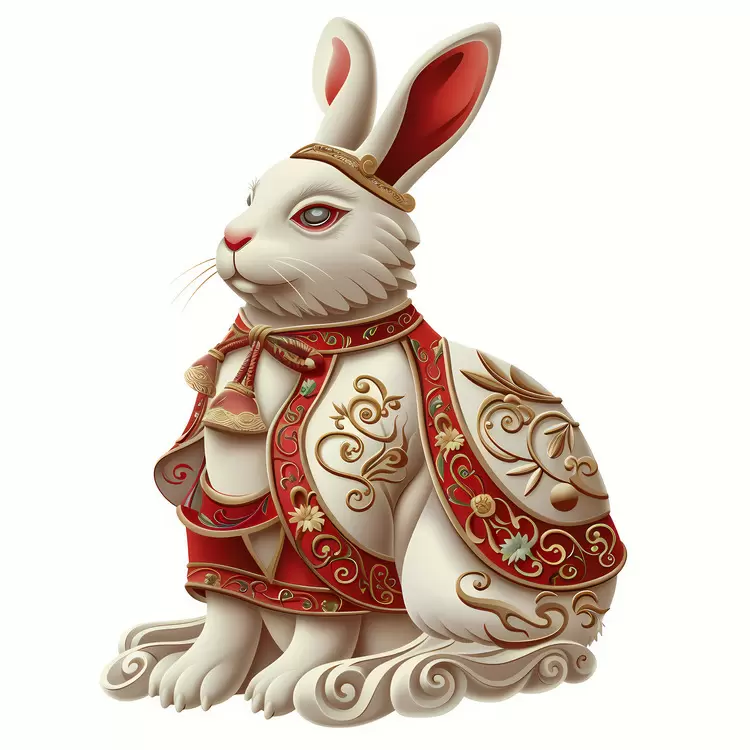 Ornate Rabbit Sculpture
