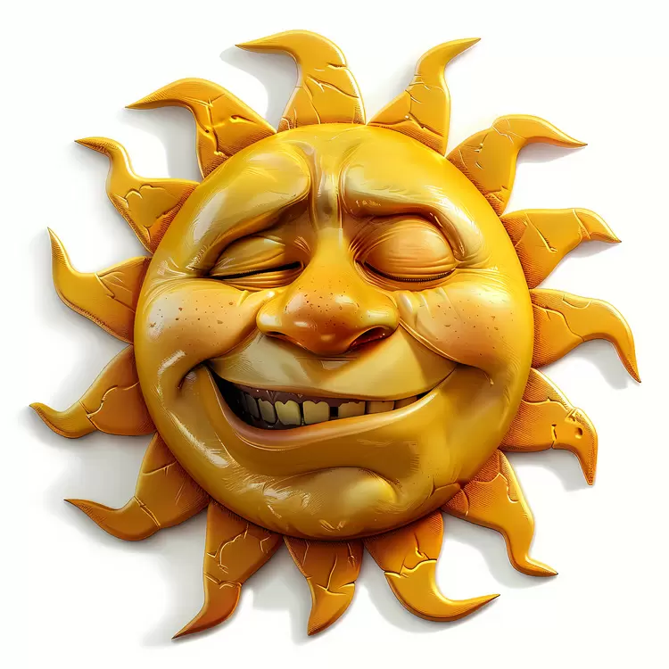 Grinning Sun with a Smile