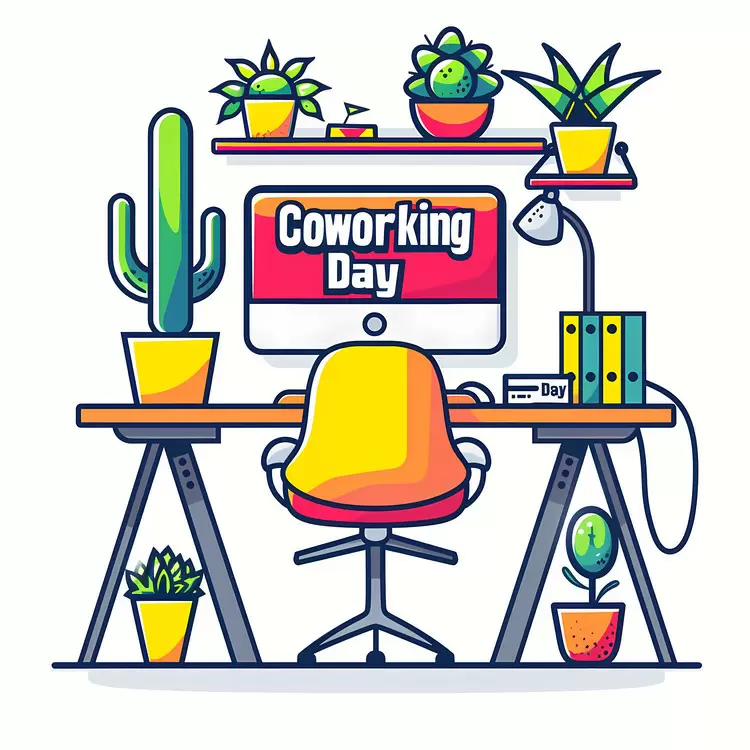 Stylish Coworking Desk for Coworking Day