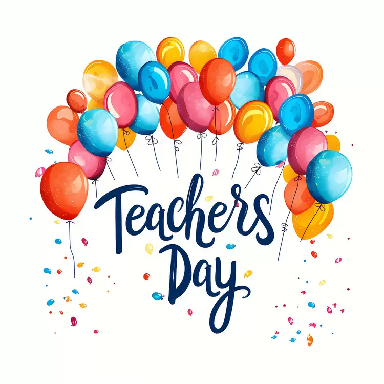Festive Balloons for Teachers Day