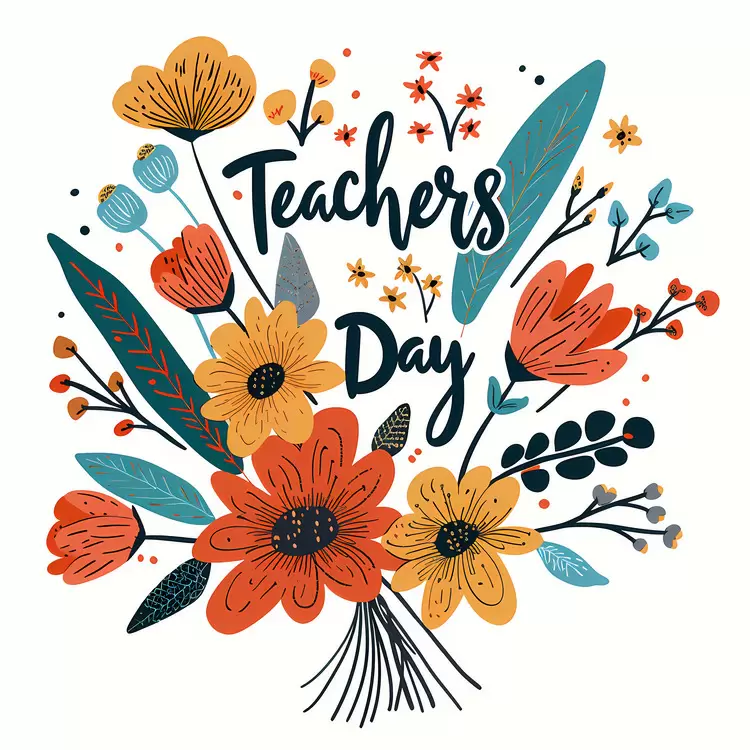 Colorful Flowers for Teachers Day