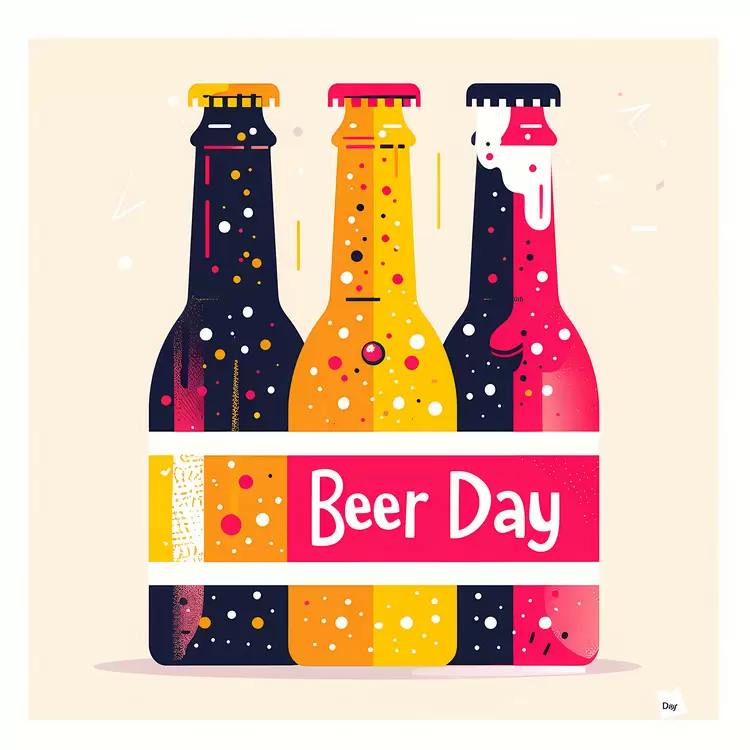 Artistic Beer Bottles for Beer Day
