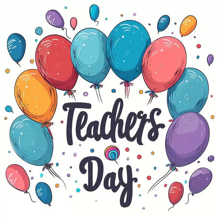 Vibrant Balloons for Teachers Day