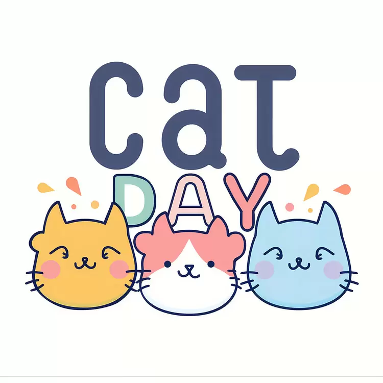 Adorable Doodle Cats for Cat Day