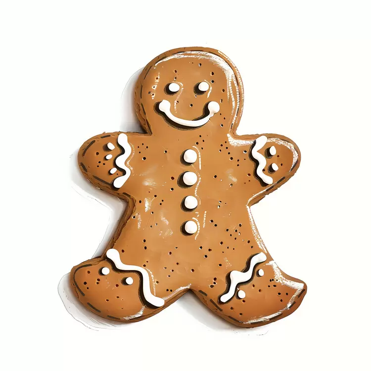 Smiling Gingerbread Man