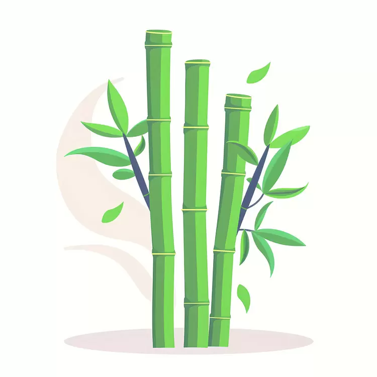 Elegant Bamboo with Lush Green Leaves