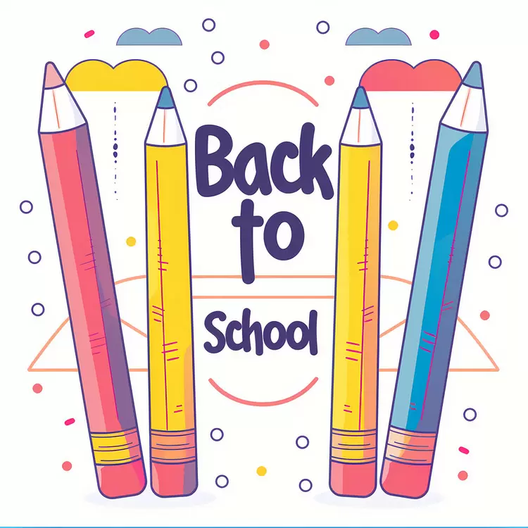 Bright Pencils for Back to School
