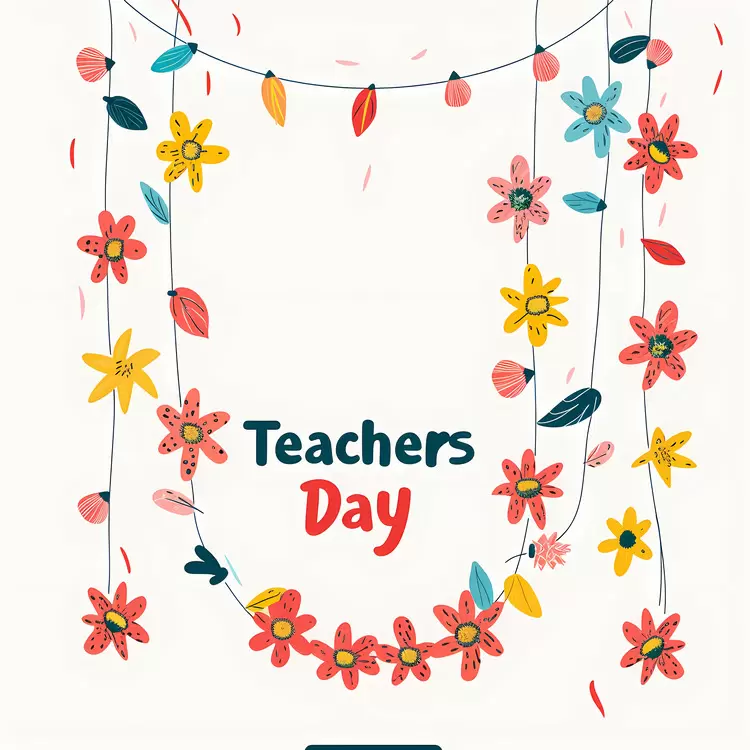 Hanging Flowers for Teachers Day