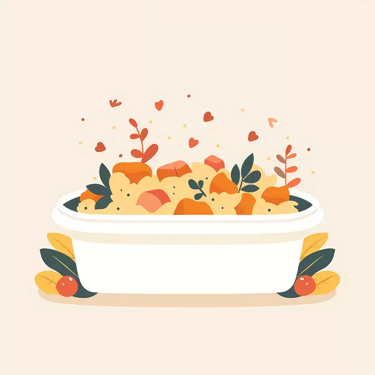 Colorful Dish with Fruits