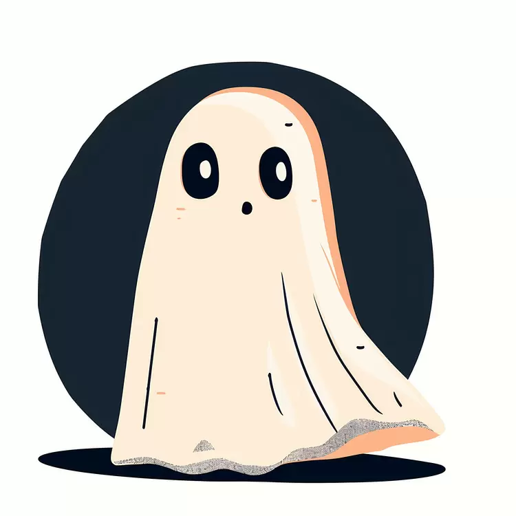 Surprised Ghost Illustration
