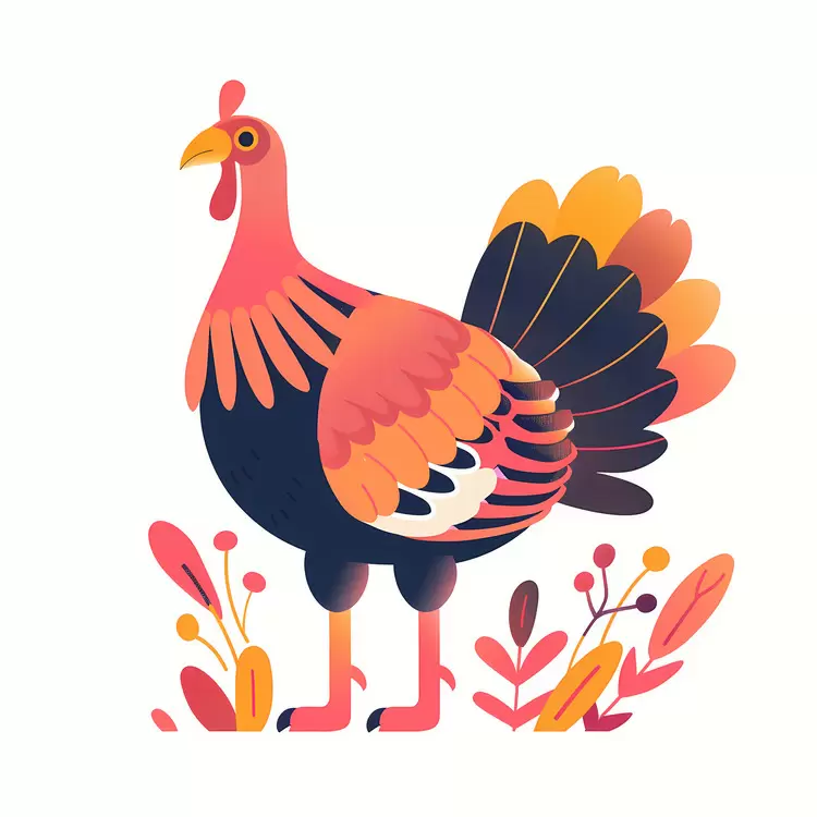 Stylish Turkey in Autumn Colors