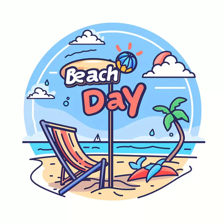 Playful Beach Day with Beach Chair