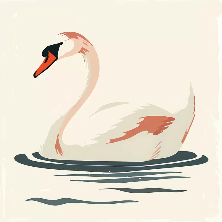 Swan with Soft Colors