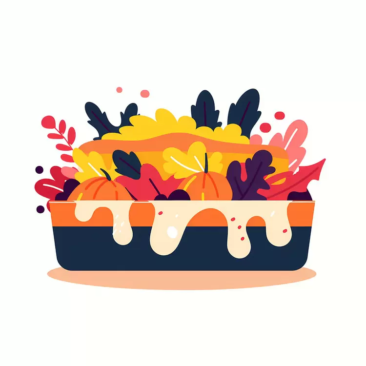 Creamy Casserole with Fall Colors