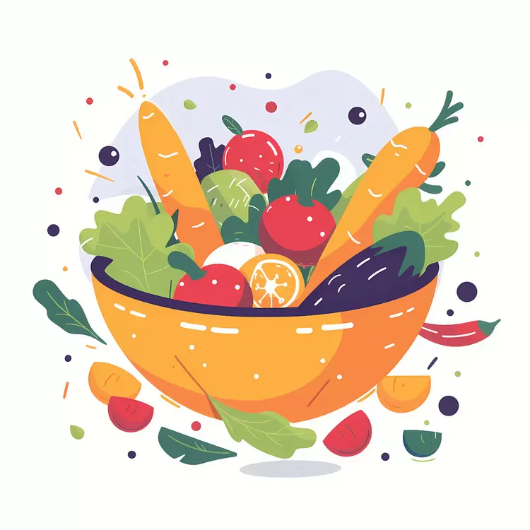 Vibrant Bowl of Fresh Salad