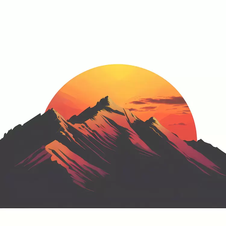 Beautiful Mountain Sunset