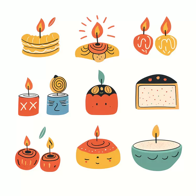 Colorful Sweets and Treats Collection