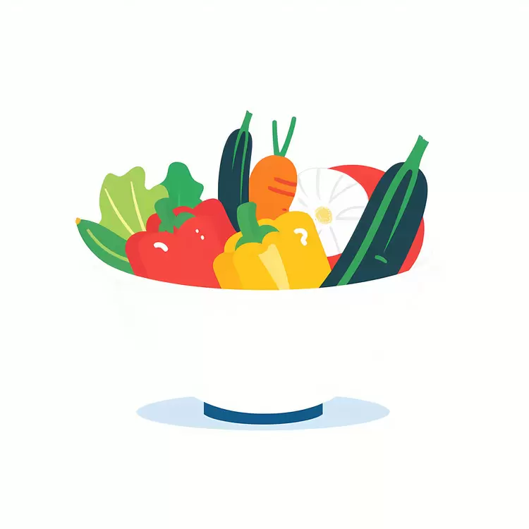 Colorful vegetables in a bowl