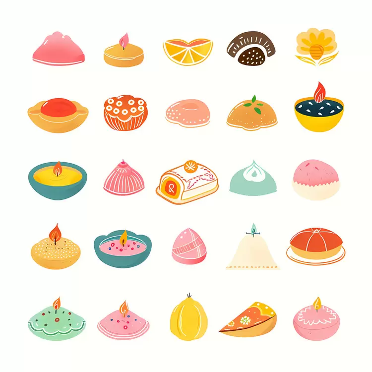Colorful Desserts and Sweets
