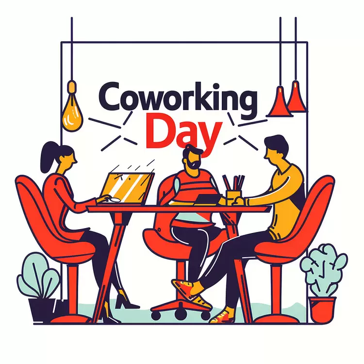 Coworking Day Illustration