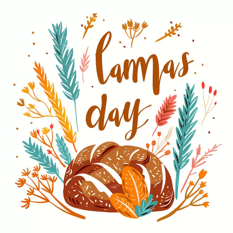 Lammas Day Bread with Decorative Elements