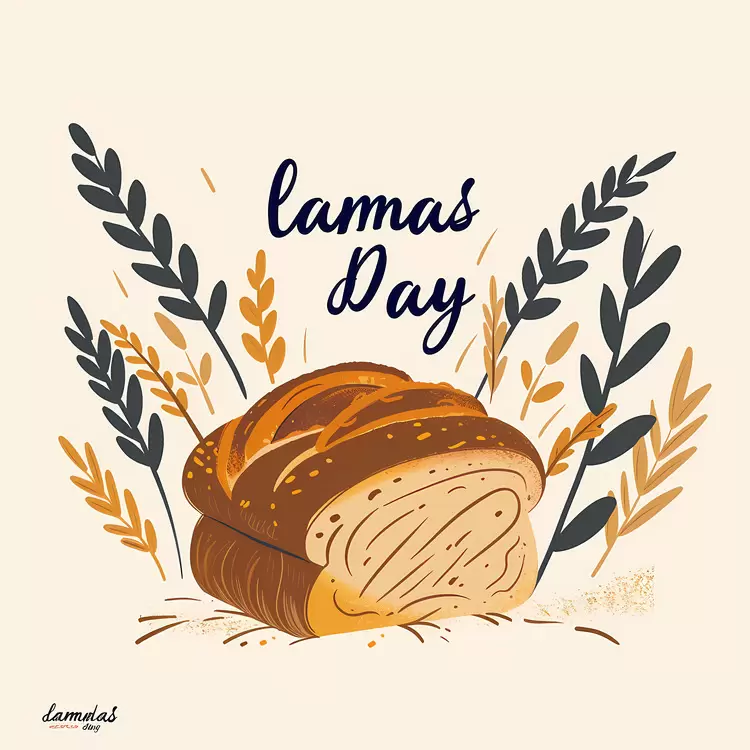 Lammas Day Bread with Floral Accents