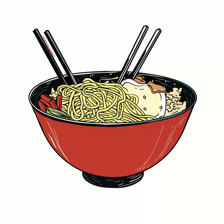 Savory Ramen Bowl with Egg and Noodles