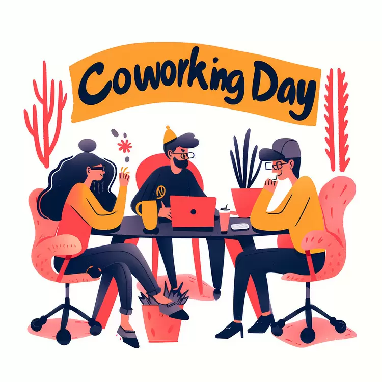Energetic Coworking Day Gathering