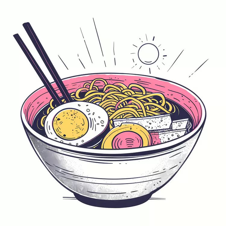 Scrumptious Ramen Bowl with Egg and Noodles