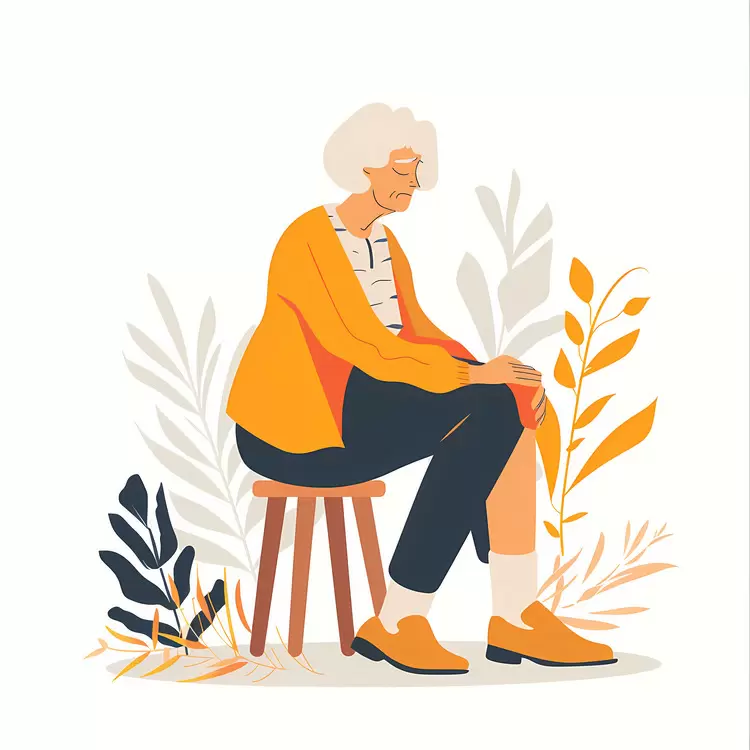 Contemplative Elderly Person