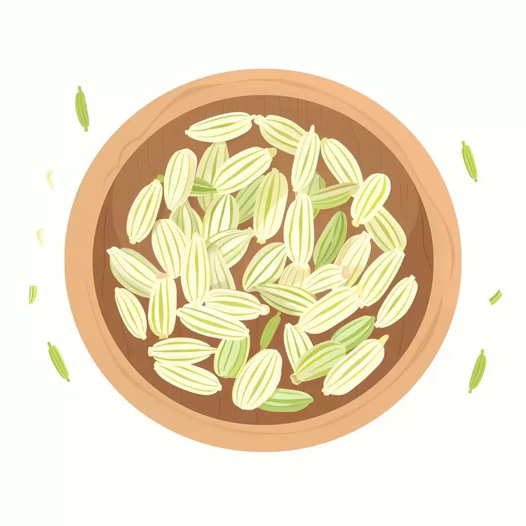 Fennel Seeds in Bowl