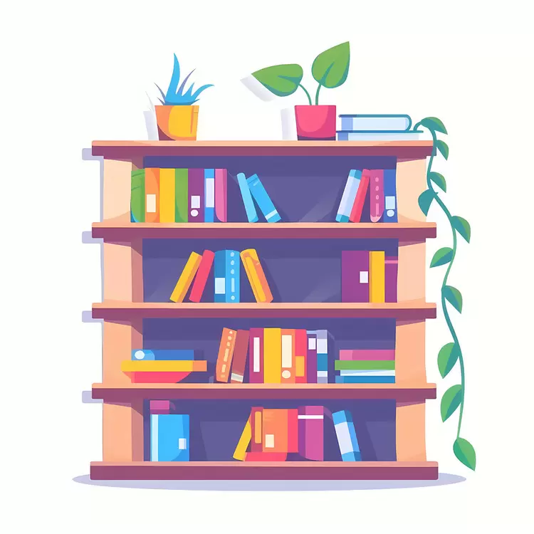 Bright and Cheerful Bookshelf