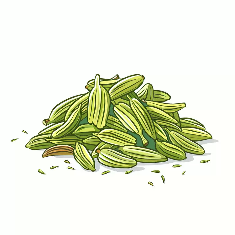 Pile of Fennel Seeds