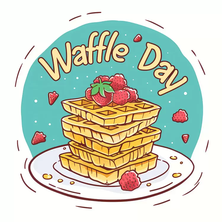 Waffle Day with Raspberries