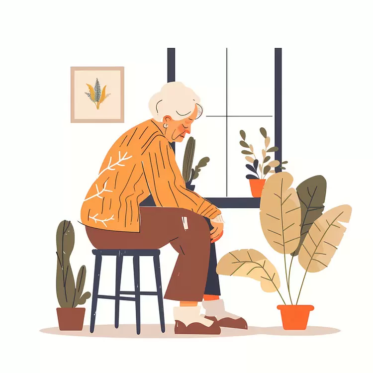 Tired Elderly Person