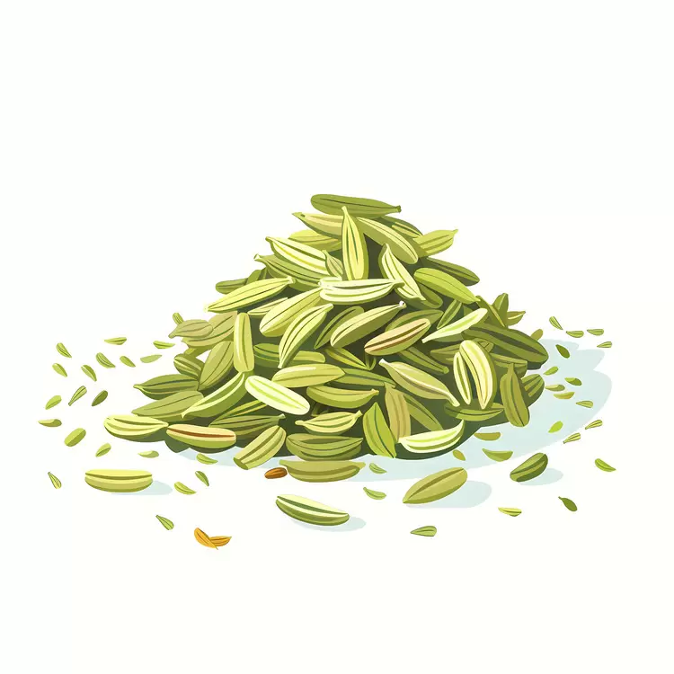 Pile of Fennel Seeds