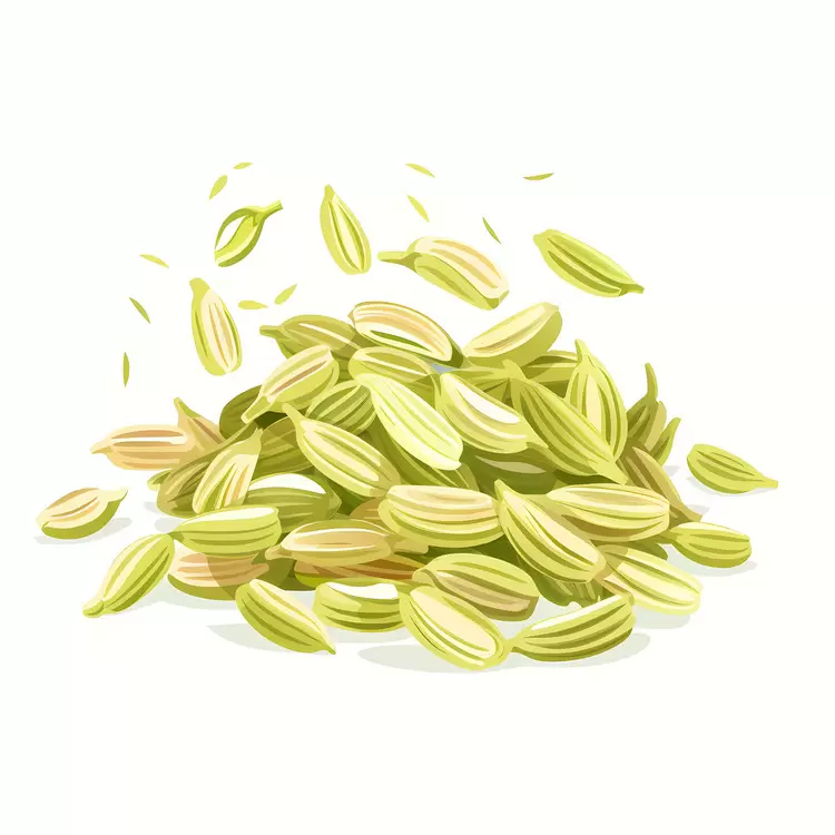 Pile of Fennel Seeds