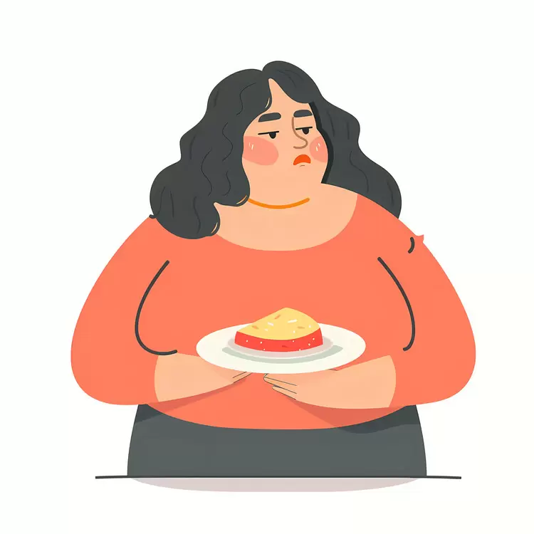 Woman Holding a Cake